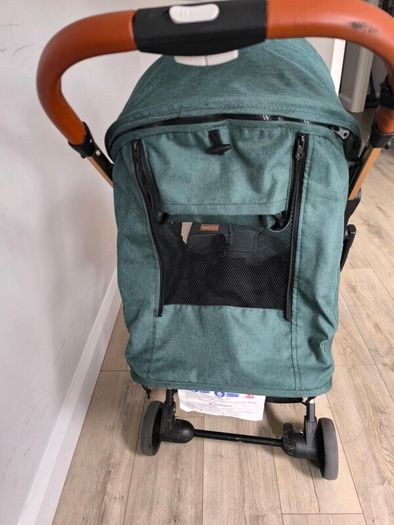 Lejoux travel stroller green and gold