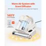 Mattress Vacuum Cleaner, 550W Bed Vacuum Cleaner with 18Kpa Powerful Suction and Dual Dust Bin, HEPA Filter & Heating Image 4