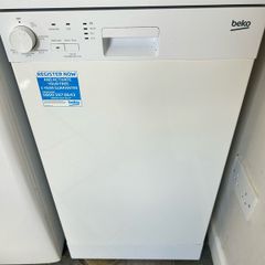 Very good condition second hand45cm Slimline Dishwasher Nordemende DW49WH