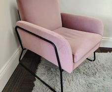Blush pink Armchair