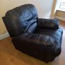 (free) black leather one seater Image 3
