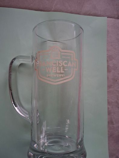Vintage Franciscan Well Brewwery  Cork Pint Tankard Beer  Glass
