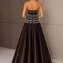 Brown luxurious evening dress Image 7