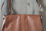 Hotter tan leather crossbody bag