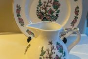 MAYFAIR  Indian Tree China plate and EMERALD ISLE pitcher
