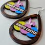 Hollow Out Waterdrop Easter Bunnies Earrings Image 5