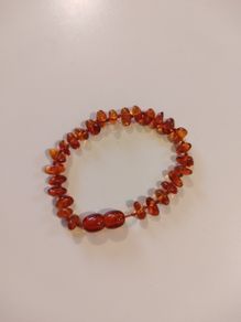 Amber baby anklet