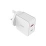 Joby USB Wall fast Charger White Dual Port 35W UK, EU, US adaptors included Image 4