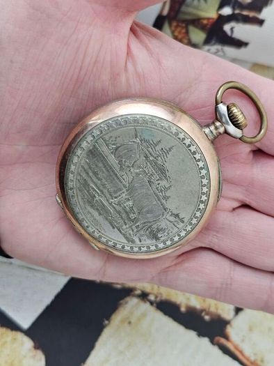 Antique Silver WW1 era Swiss Made Military Pocket Watch Orion 1910s