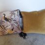 Peacock design feather cushion Image 4