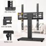 Universal Table Top Pedestal TV Stand for 32"-55" LED Plasma Flat Curved Screens, Height Adjustable TV stand with Tempered Glass Base & Cable Management, Holds 40 KG Max.VESA 400x400mm Image 3
