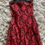 Red/Black lace dress Image 2