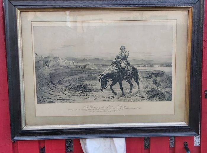The Remnants of an Army Framed Print