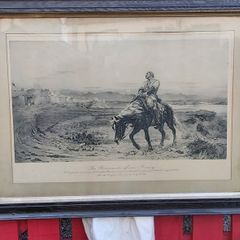 The Remnants of an Army Framed Print