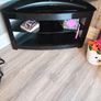 Beautiful Black Glass TV Unit Image 3