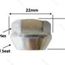 Shallow Slimline Nuts for bolt on spacer kits, PCD adapters (M12x1.5) BL - Delivery Image 3