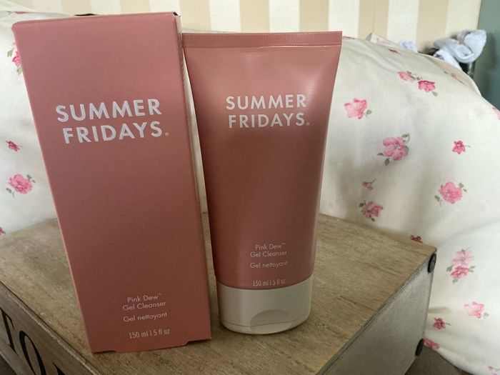 Summer Fridays pink dew gel cleanser