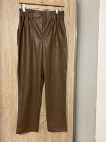 Women leather trousers size uk12