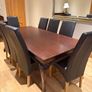 Exquisite Hand-Carved Dining Table & 8 Leather Dining Chairs Image 4