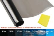 3Mx50CM VLT Black Car Window Foils Tinting Film Home Window Glass Solar UV Protector Sticker Films Pearl Cotton Stick Box PAC