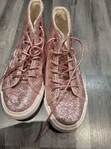 Girls Pink Sparkle Boots