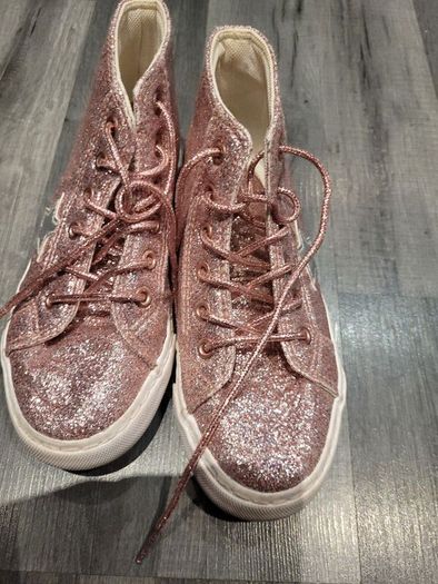 Girls Pink Sparkle Boots