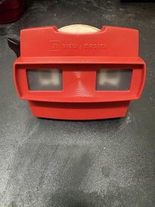 Vintage Red 3D View-Master with Thunderbirds Reels