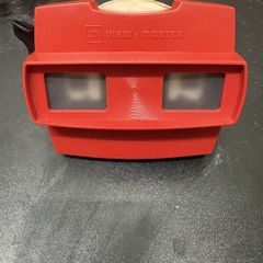 Vintage Red 3D View-Master with Thunderbirds Reels