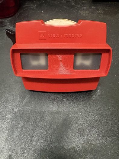 Vintage Red 3D View-Master with Thunderbirds Reels