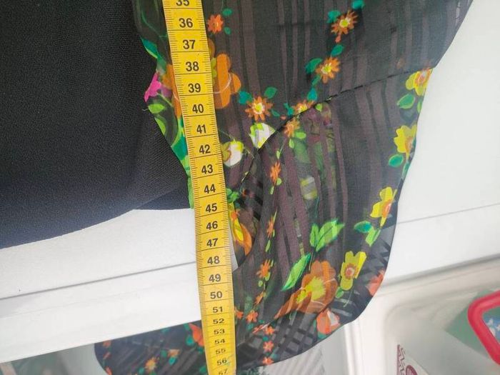 Vintage 60s 70s black pussy-bow mini dress