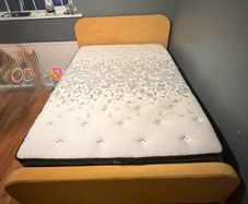 double bed frame and mattress