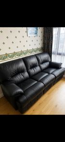 3 Piece leather recliner couch
