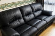 3 Piece leather recliner couch