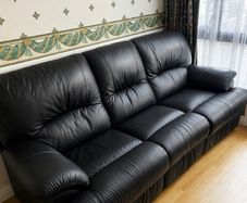 3 Piece leather recliner couch