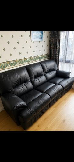 3 Piece leather recliner couch