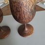 Pair of handcarved goblets Image 3
