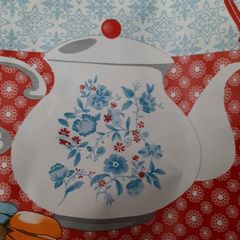 New wipe clean vintage tablecloth