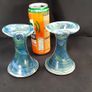 O Riain (John Ryan Cramics) handcrafted short candlesticks Image 4