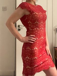 Beautiful raspberry red dress from rococo