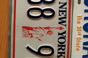 Authentic Vintage US license plates.