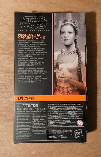 Star Wars Princess Leia Organa 6" Scale Black Series New & Unopened
