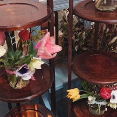 Antique Wooden Cake Stands