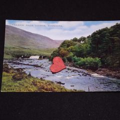 Ireland Postcard : Aasleagh Falls , Leenane , Connemara , Co. Mayo - 1960s