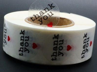 50 Thank You Stickers