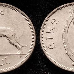 [#496] - Ireland 1966 | 6 Pence | Wolfhound | KM.13a