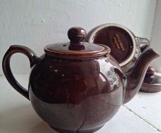 Arthur Wood Brown Ceramic Teapot