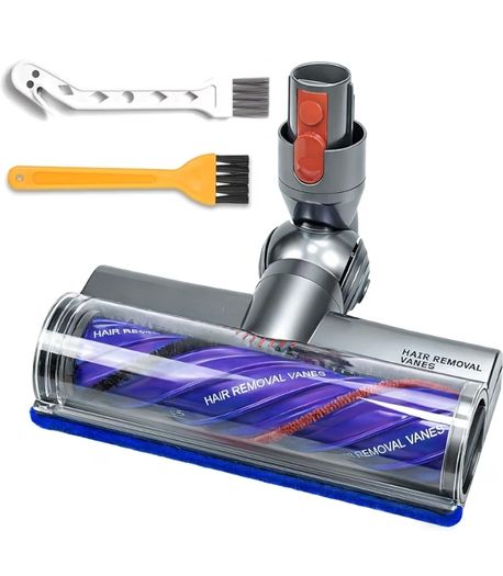 Anti-Tangle Replacement Head for Dyson V7V8V10V11V15 Vacuum Cleaner  50W High Torque Motorhead with LED Light,for Dyson V7 V8 V10 V11 V15 SV10 SV11 SV12 SV14,for Cleaning Hardwood Floors&Carpets