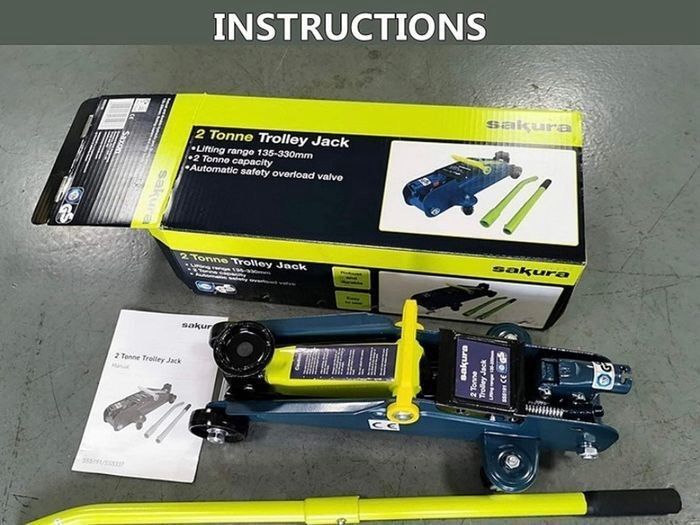 NEW 2 Tonne Hydraulic Trolley Jack For Cars And Other Vehicles SS5191 Lifting Range 135x335mm TUV GS Approved Home  Cars, Motorbikes & Boats Car Parts & Accessories