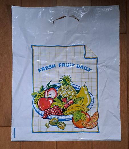 1980s plastic shopping bags
