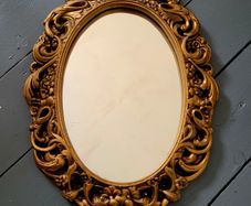 Vintage cherub mirror